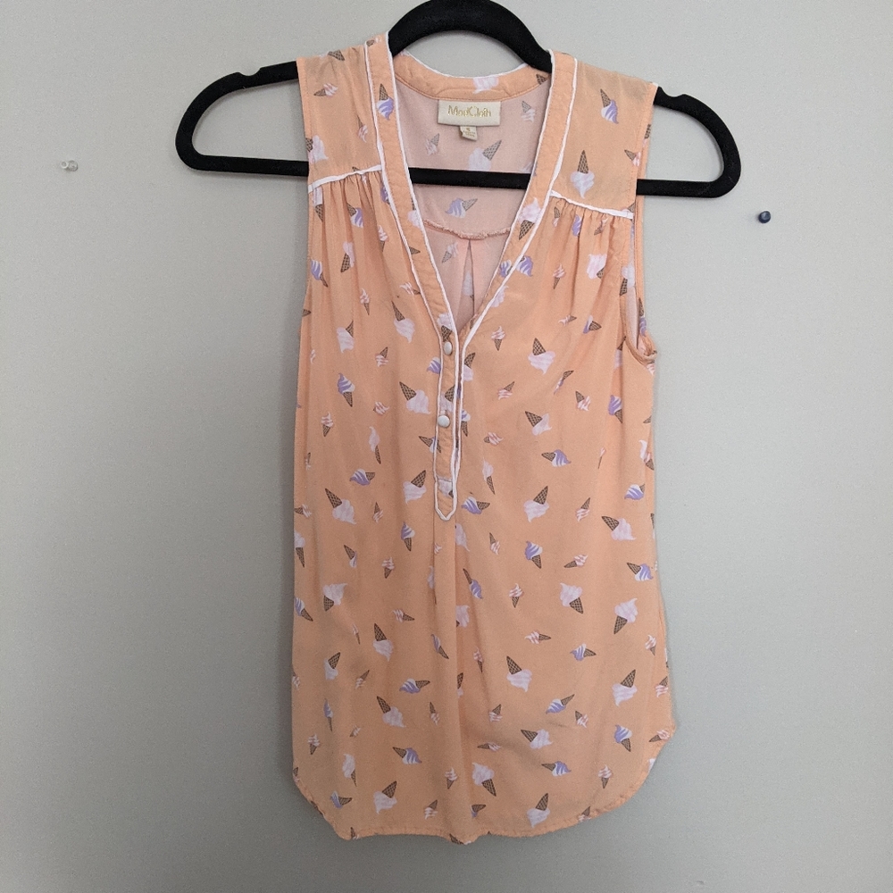 Sherbet icecream sleeveless top
